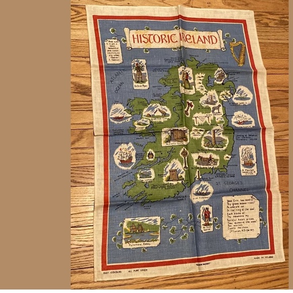 VINTAGE IRISH LINEN TEA TOWELS - Picture 3 of 4